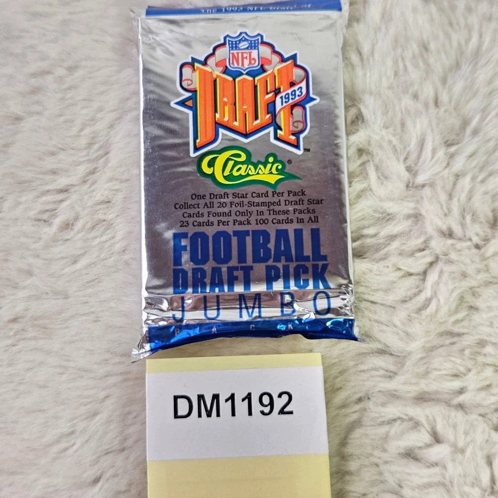 Lot of 3 1993 Classic NFL Draft Football Jumbo Packs Sealed 23ct Bledsoe RC